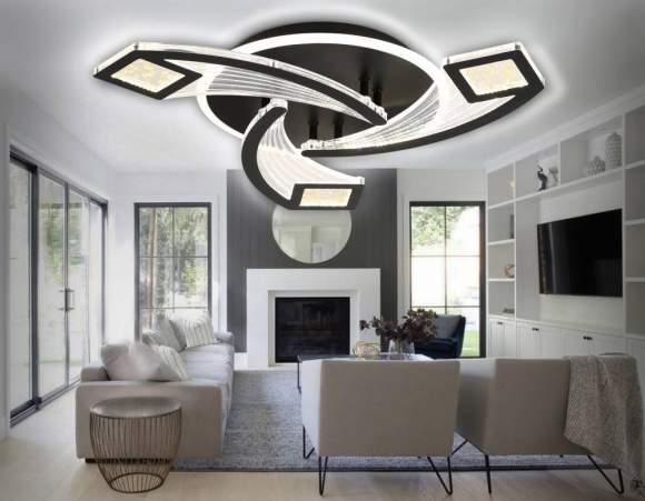 Потолочная диммируемая люстра с пультом ДУ Ambrella light Original FA4477 Потолочная диммируемая люстра с пультом ДУ Ambrella light Original FA4477