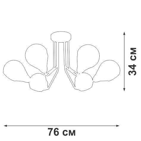 Потолочная люстра Vitaluce V4869-9/6PL Потолочная люстра Vitaluce V4869-9/6PL