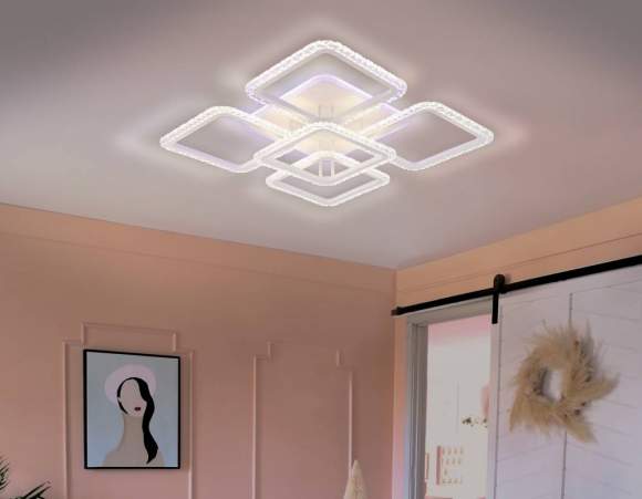 Потолочная диммируемая люстра с пультом ДУ Ambrella light FA5301 WH Потолочная диммируемая люстра с пультом ДУ Ambrella light FA5301 WH