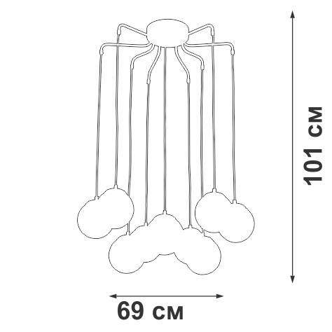Люстра-паук Vitaluce V48900-73/9P
