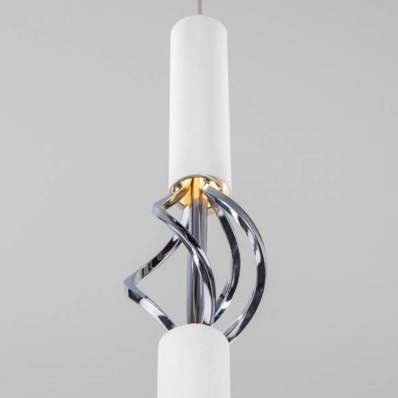 Подвесной светодиодный светильник Евросвет Lance 50191/1 LED белый/хром (a049108)