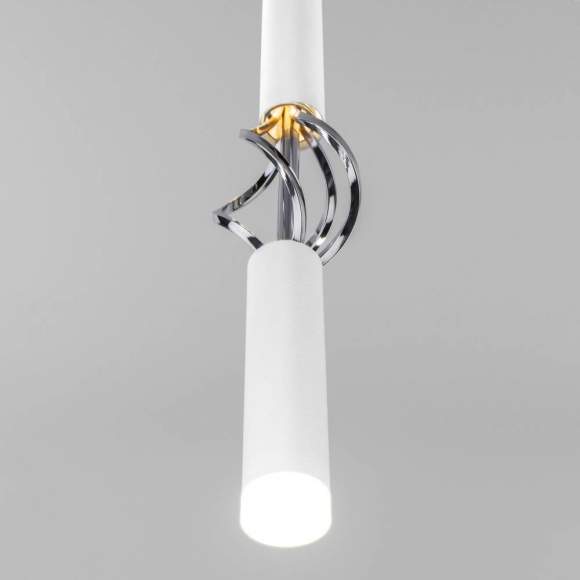 Подвесной светодиодный светильник Евросвет Lance 50191/1 LED белый/хром (a049108)