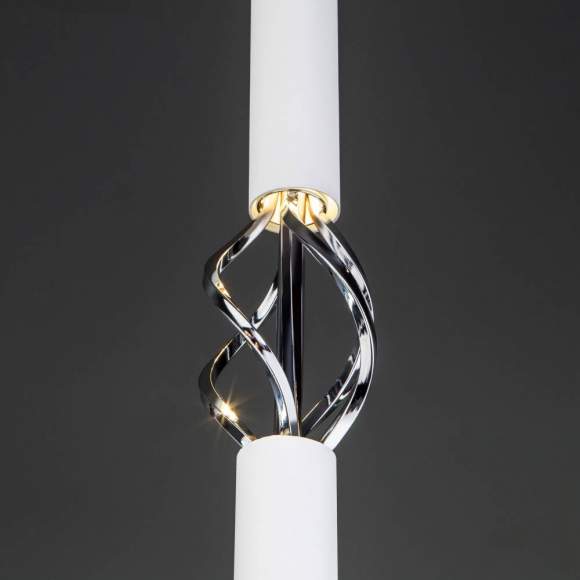 Подвесной светодиодный светильник Евросвет Lance 50191/1 LED белый/хром (a049108)