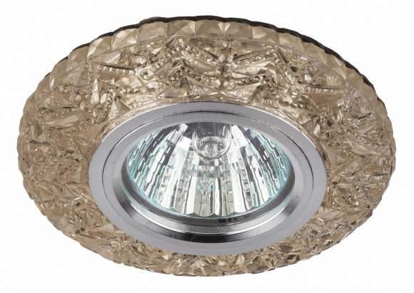 Точечный встраиваемый светильник cо светодиодной подсветкой ЭРА DK LD4 CHP/WH Б0028122