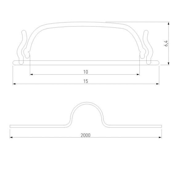 2м. Гибкий алюминиевый профиль для светодиодной ленты Elektrostandard LL-2-ALP012 (a053632) 2м. Гибкий алюминиевый профиль для светодиодной ленты Elektrostandard LL-2-ALP012 (a053632)