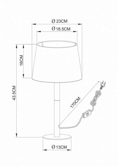 Настольная лампа Arte lamp Connor A2102LT-1WH