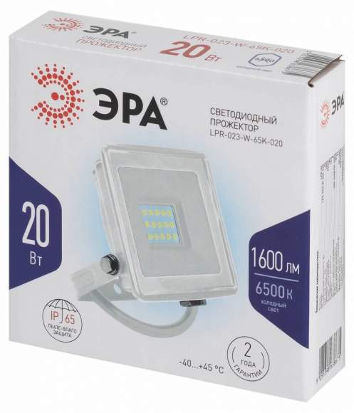 Прожектор светодиодный уличный Эра LPR-023-W-65K-020 (Б0054640) Прожектор светодиодный уличный Эра LPR-023-W-65K-020 (Б0054640)
