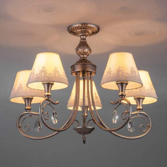 60069/5 серебро Потолочная люстра ЕВРОСВЕТ Incanto 60069/5 серебро Потолочная люстра ЕВРОСВЕТ Incanto