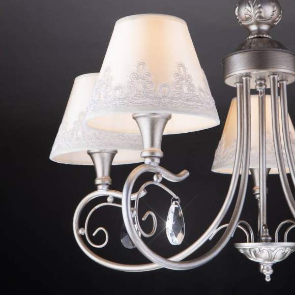 60069/5 серебро Потолочная люстра ЕВРОСВЕТ Incanto 60069/5 серебро Потолочная люстра ЕВРОСВЕТ Incanto