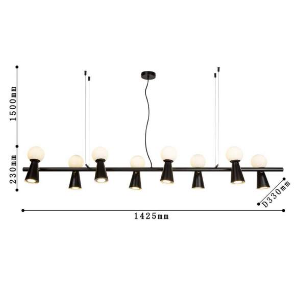 Подвесная люстра Gnomes Favourite с поддержкой Маруся 4095-8P-М Подвесная люстра Gnomes Favourite с поддержкой Маруся 4095-8P-М