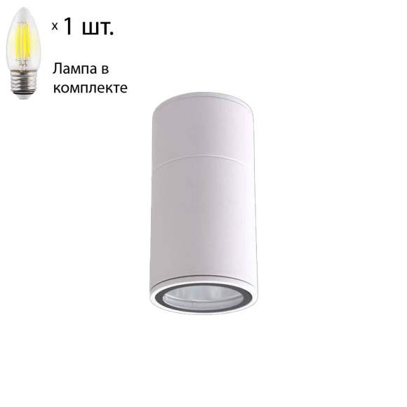 Накладной светильник Crystal Lux с лампочкой CLT 138C180 WH+Lamps E27 Свеча