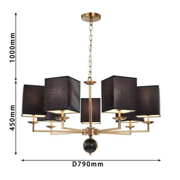 Подвесная люстра Favourite Diva с поддержкой Алиса 2822-7P-A Подвесная люстра Favourite Diva с поддержкой Алиса 2822-7P-A