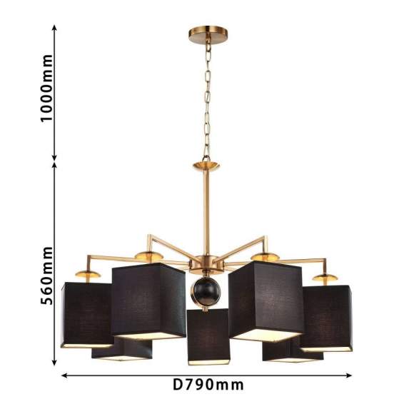 Подвесная люстра Favourite Diva с поддержкой Алиса 2822-7P-A Подвесная люстра Favourite Diva с поддержкой Алиса 2822-7P-A