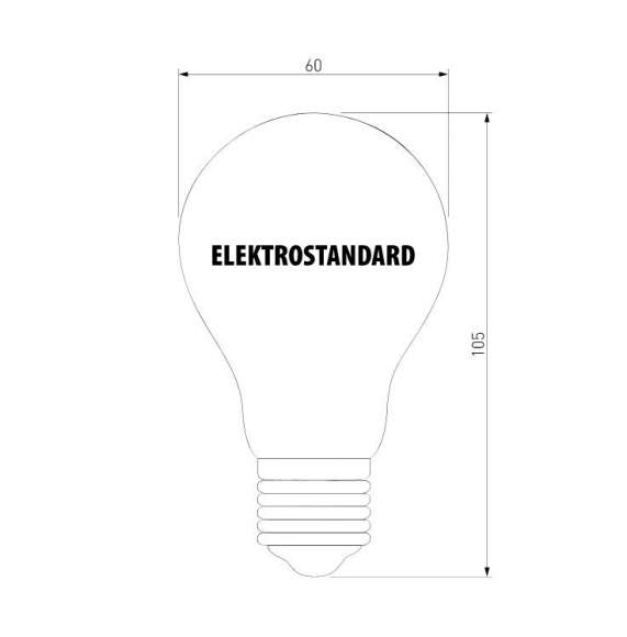 Филаментная светодиодная лампа E27 8W 3300K (теплый) А60 Elektrostandard BLE2705 (a048278)