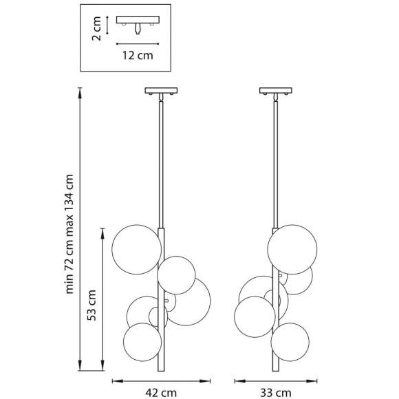 Люстра на штанге Croco Lightstar 815053