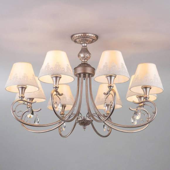 60069/8 серебро Потолочная люстра ЕВРОСВЕТ Incanto