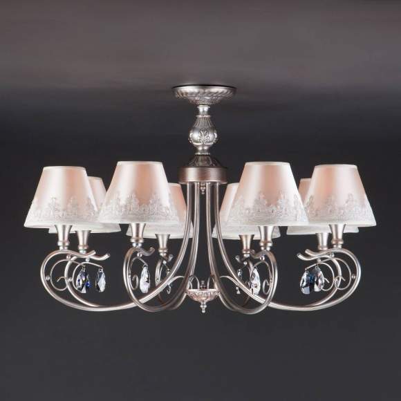 60069/8 серебро Потолочная люстра ЕВРОСВЕТ Incanto