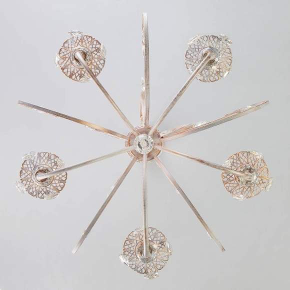 3305/5 Люстра Eurosvet белый с золотом/прозрачный хрусталь Strotskis 3305/5 Люстра Eurosvet белый с золотом/прозрачный хрусталь Strotskis