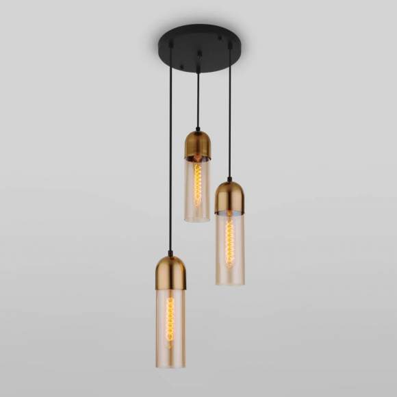 Подвесной светильник Airon Eurosvet 50180/3 янтарный (a052425)