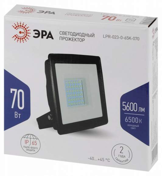 Прожектор светодиодный уличный Эра LPR-023-0-65K-070 (Б0052025) Прожектор светодиодный уличный Эра LPR-023-0-65K-070 (Б0052025)