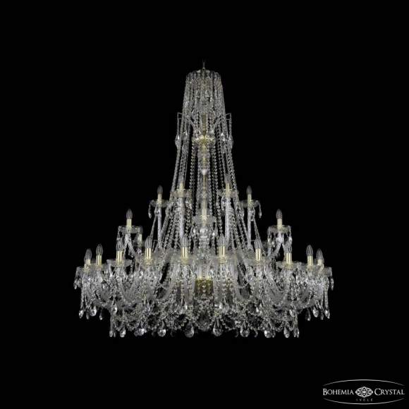 Люстра подвесная Bohemia Ivele Crystal 1411/24+6+6/530/XL-165 G