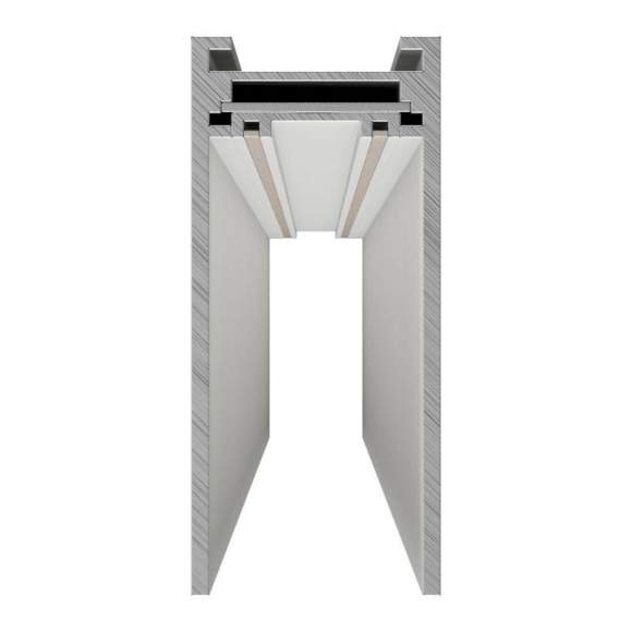 1м. Накладной однофазный шинопровод Denkirs TR2001-WH