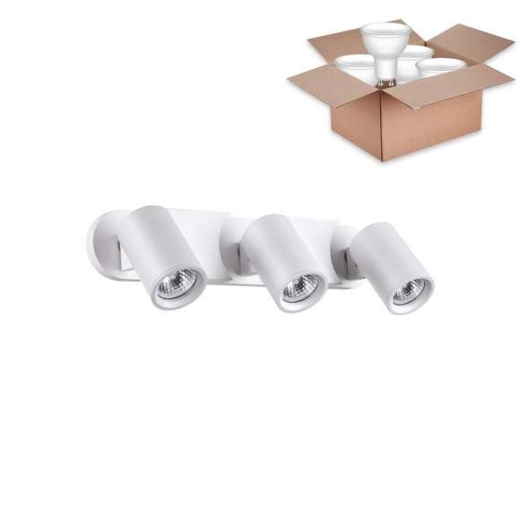 Спот с лампочкоами Novotech Gusto 370652+Lamps Gu10 Спот с лампочкоами Novotech Gusto 370652+Lamps Gu10