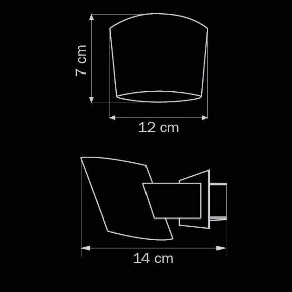 803610 Настенное бра Lightstar Dissimo