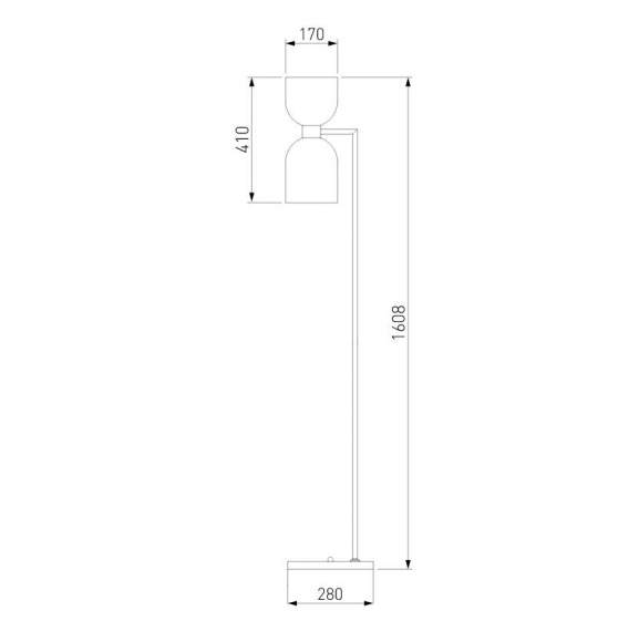 Торшер Tandem Eurosvet 01085/2 никель (a052302) Торшер Tandem Eurosvet 01085/2 никель (a052302)