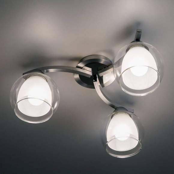 Люстра потолочная Citilux Кристи CL152137 Алюминий+Хром Люстра потолочная Citilux Кристи CL152137 Алюминий+Хром