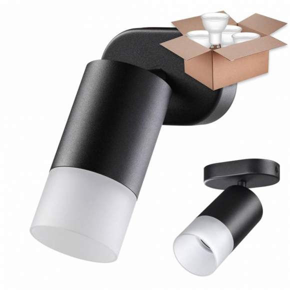 Спот с лампочкой Novotech Flax 370735+Lamps Gu10 Спот с лампочкой Novotech Flax 370735+Lamps Gu10