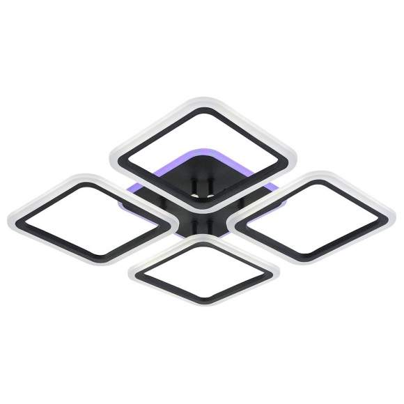 Светодиодная диммируемая люстра с ПДУ Profit Light 8075/4 GRP 112W+8W RGB