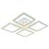 Светодиодная диммируемая люстра с ПДУ Profit Light 8882/4A PGD 132W+10W RGB