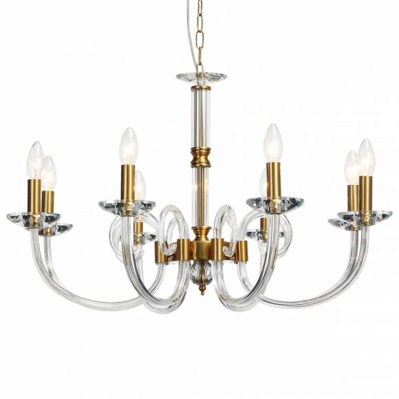 Подвесная люстра с хрусталем Glass Stilfort 1050/03/08P