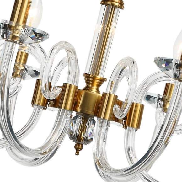 Подвесная люстра с хрусталем Glass Stilfort 1050/03/08P