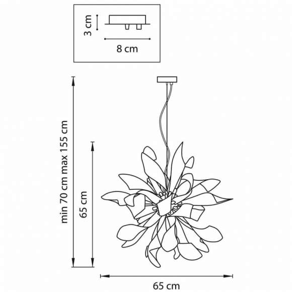 754266 (MD6910-6A) Подвесная люстра Lightstar Turbio