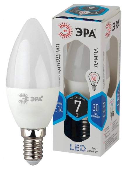 Светодиодная лампа E14 7W 4000К (белый) Эра LED B35-7W-840-E14 (Б0020539)