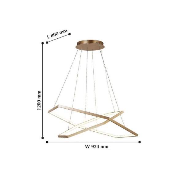 Подвесная светодиодная люстра Favourite Hexagon 2103-14P Подвесная светодиодная люстра Favourite Hexagon 2103-14P