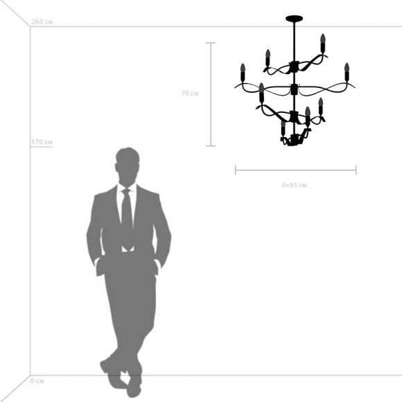Люстра на штанге Lightstar Ragno 733283 Люстра на штанге Lightstar Ragno 733283