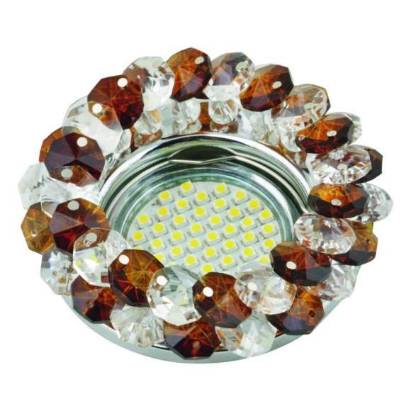 Встраиваемый светильник Fametto Fiore DLS-F130 GU5.3 Chrome/Brown UL-00003238 Встраиваемый светильник Fametto Fiore DLS-F130 GU5.3 Chrome/Brown UL-00003238