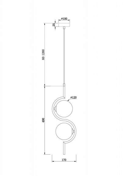 Подвесной светильник Freya Modern FR5124PL-02BS