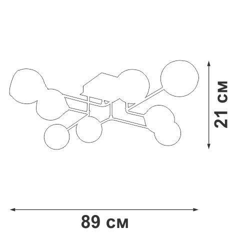 Потолочная люстра Vitaluce V47950-13/8P Потолочная люстра Vitaluce V47950-13/8P