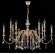 MERCEDES SP6+6 GOLD/COLOR Люстра подвесная Crystal Lux MERCEDES