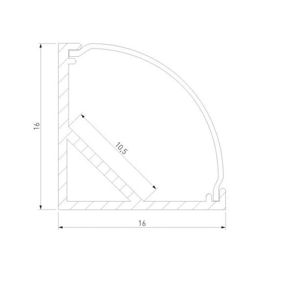 2м. Угловой алюминиевый профиль для светодиодной ленты Elektrostandard L-2-ALP008 (a053627) 2м. Угловой алюминиевый профиль для светодиодной ленты Elektrostandard L-2-ALP008 (a053627)