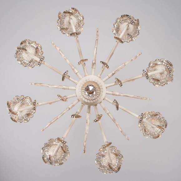 3281/8 Люстра хрустальная Eurosvet 3281 белый с золотом/тонированный хрусталь Strotskis