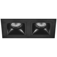 D5270707 Встраиваемый точечный светильник Domino Quadro Lightstar (комплект из 214527+214507+214507)