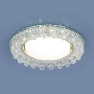 3025 GX53 CL прозрачный Встраиваемый светильник с LED подсветкой Elektrostandard