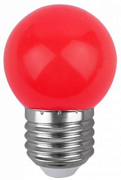 Лампа светодиодная ЭРА E27 1W 3000K красная ERARL45-E27 Б0049575