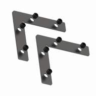 2шт. Соединитель угловой плоский для магнитного шиноровода арт 135129-135130 Novotech Flum 135134