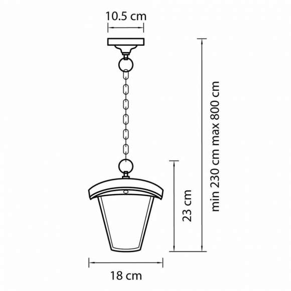 375070 (HL-6024) Уличный светодиодный подвесной светильник Lightstar Lampione
